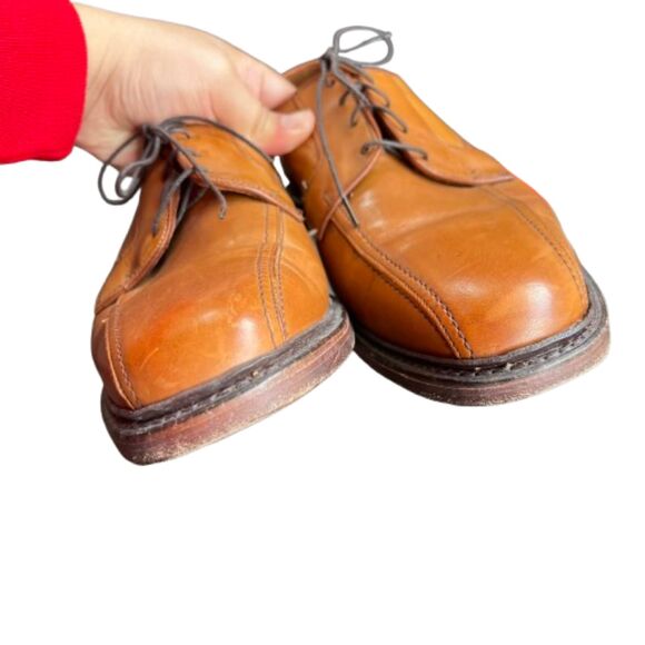 Allen Edmonds Men's Brown Leather Hillcrest Lace-up Derby Dress Shoes Size 11 D - Picture 6 of 9